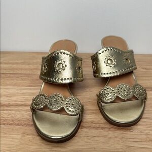 Size 7.5 | Jack Rogers metallic Gold Women's Sandals